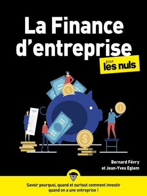 cover image of La Finance d'entreprise pour les Nuls, grand format, 2e éd.